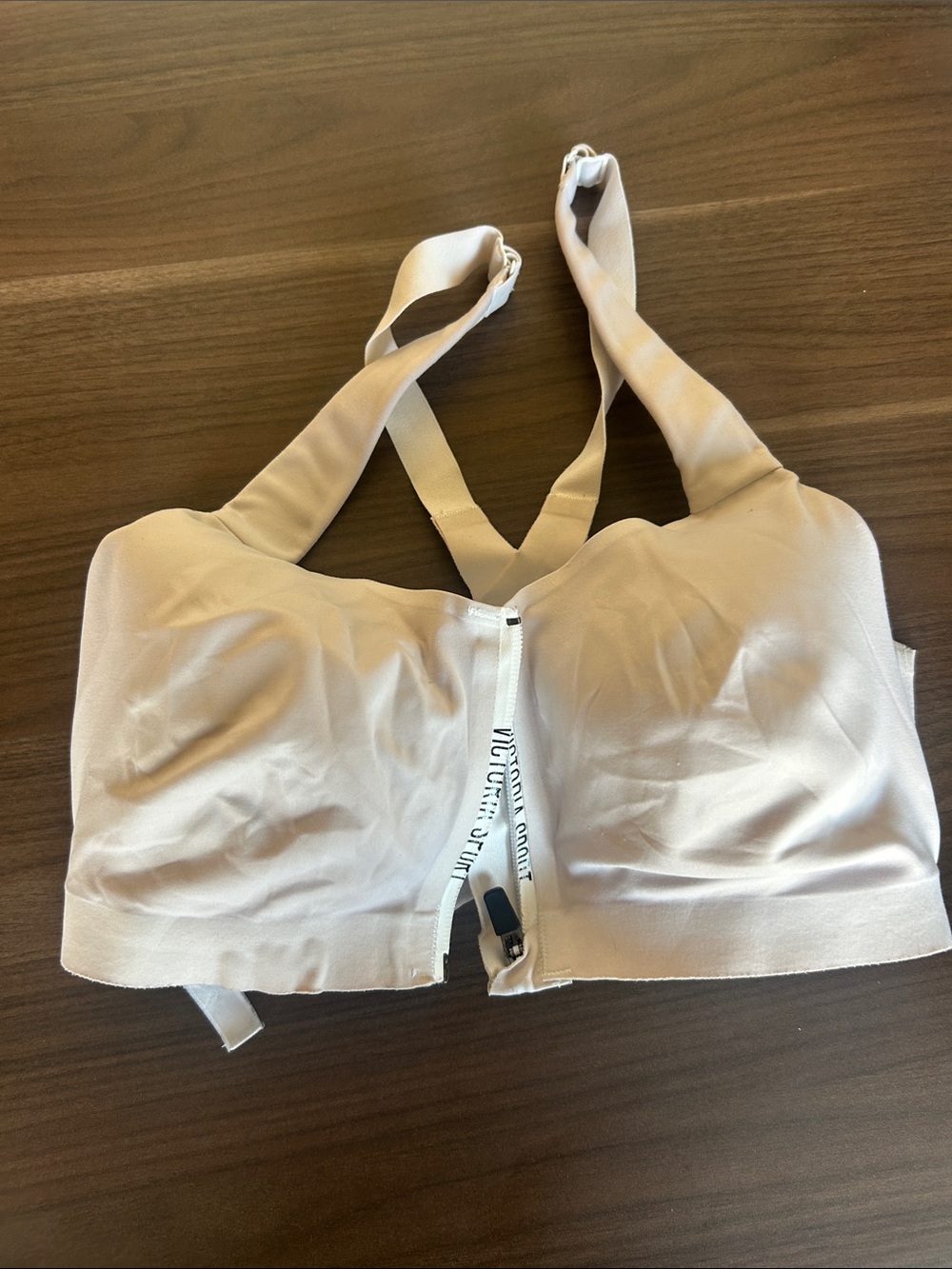 Victoria's Secret Front-Zip Smooth Bra in Nude